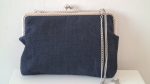 denim clutch bag