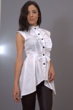 white long shirt for women