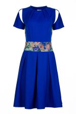 cut out royal blue formal dress