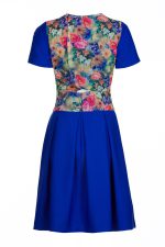 cut out royal blue formal dress