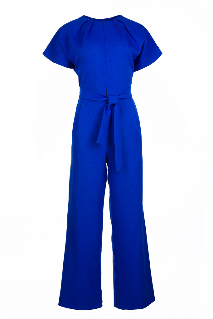 Casual Woman Jumpsuit in Blue by Bibi Sakalieva