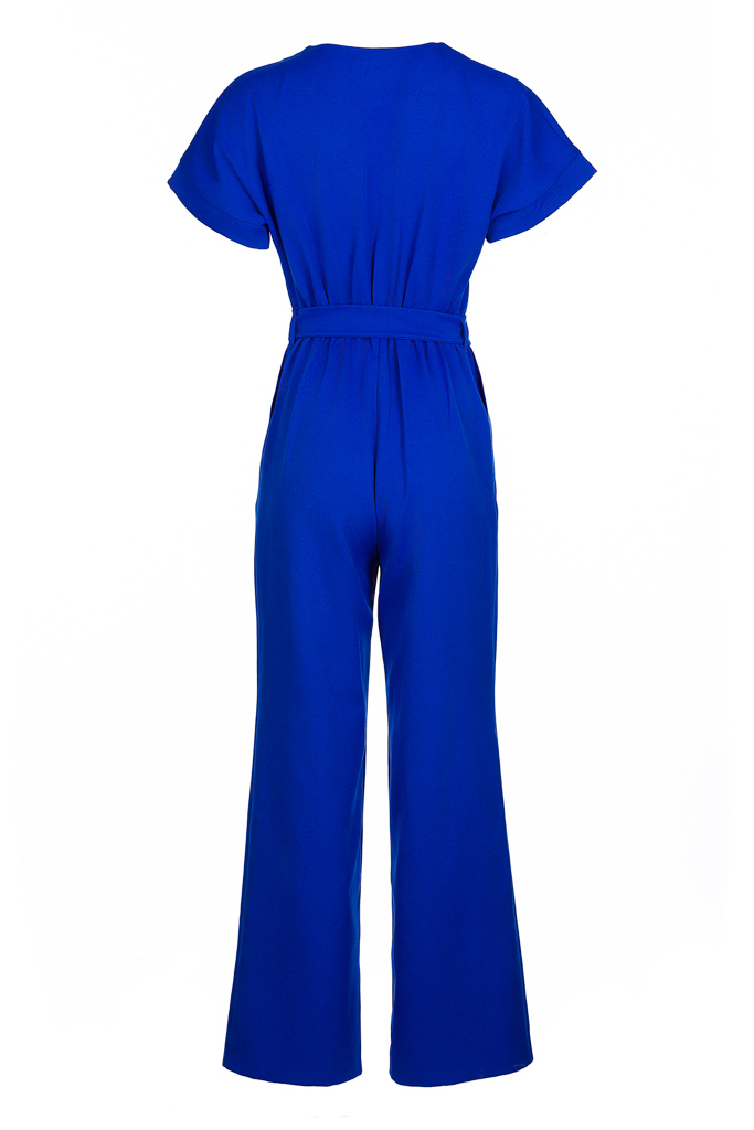 Royal Blue Summer Jumpsuit. Bibi Sakalieva modern & chic style