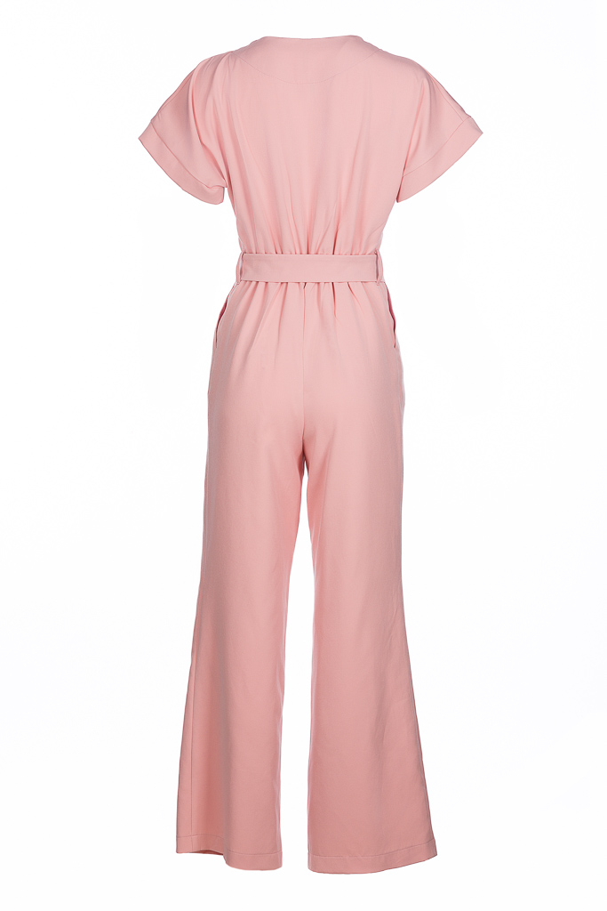 Powder pink summer jumpsuit