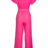 Fuchsia pink summer jumpsuit