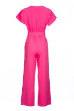 elegant fuchsia women's jumpsuit