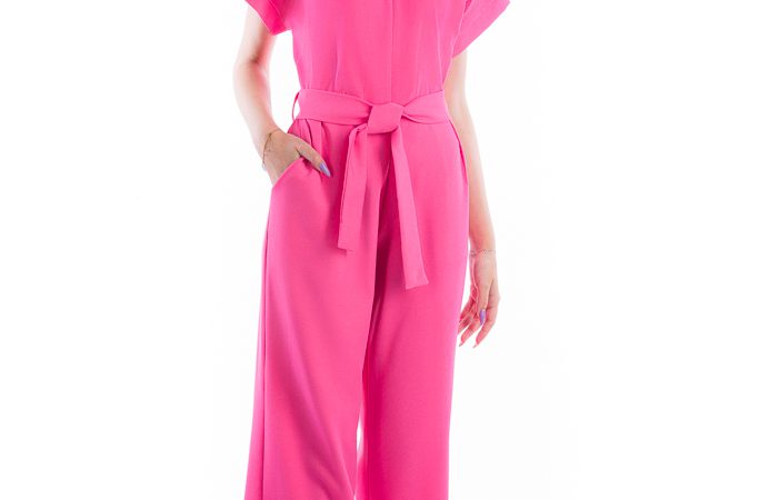 Elegant fuchsia jumpsuit