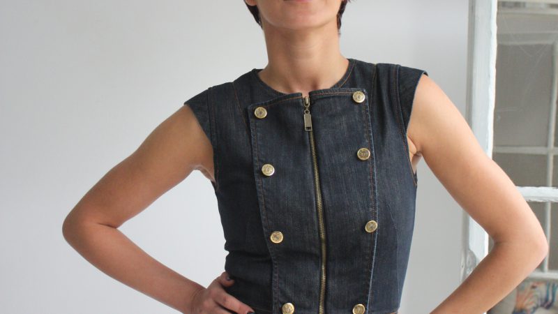 Denim Sleeveless Women's jacket