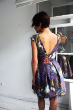 V Neck Backless Dress