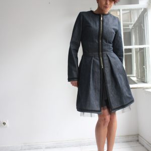 Denim Kaftan Coat