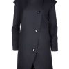 Trench coat for woman in black