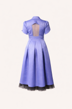 Lavender midi dress open back