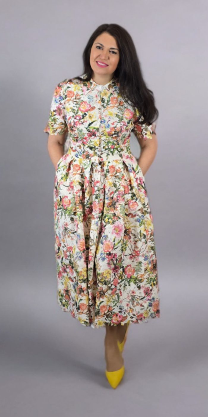 Floral Print Midi Dress
