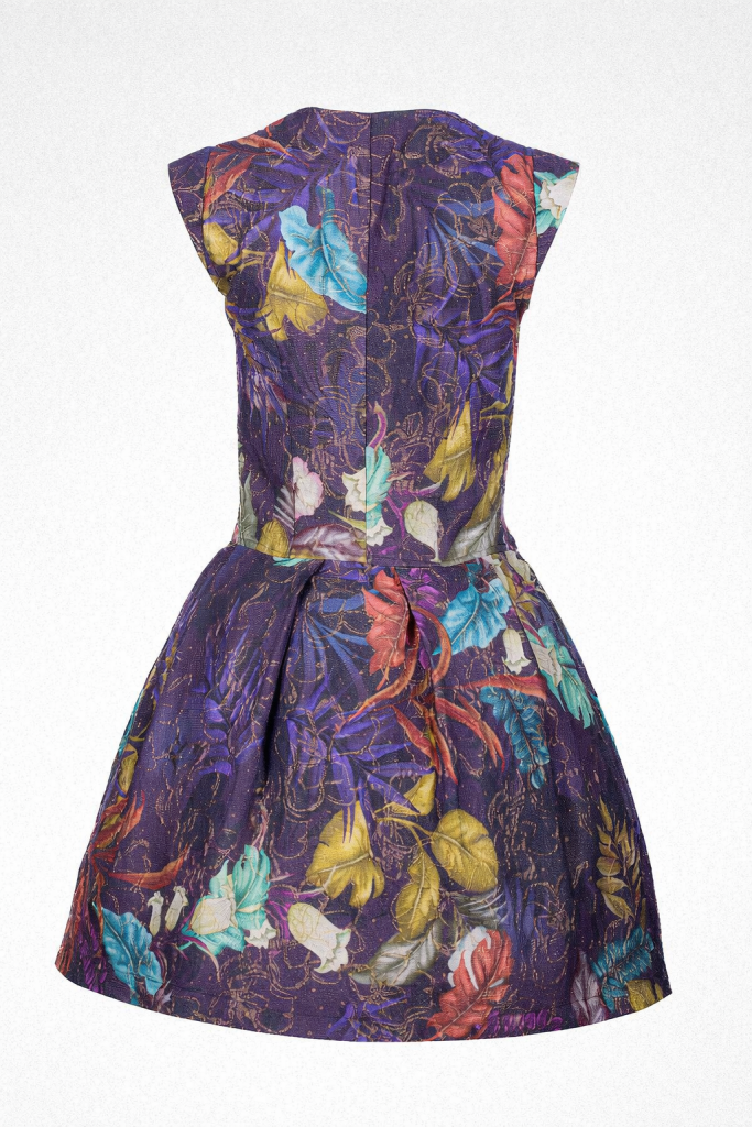 Floral Print Dress with Detachable Tulle Skirt